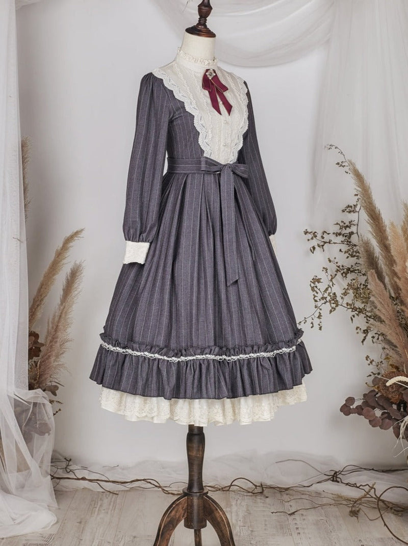 Classical Striped Volume Lolita Dress [pre-order]