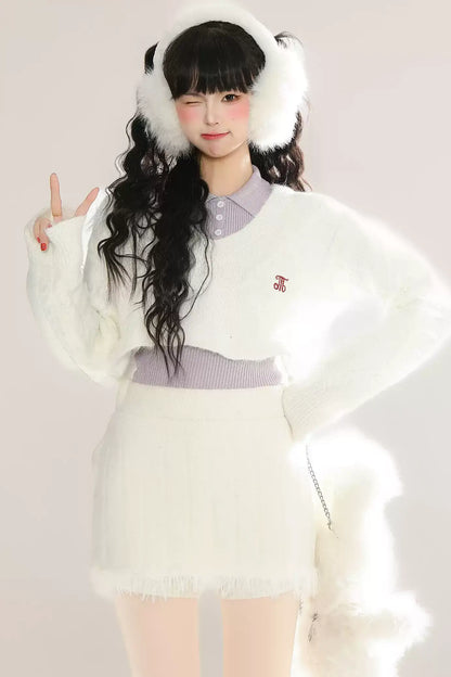 Three Piece Mini Sweater Set