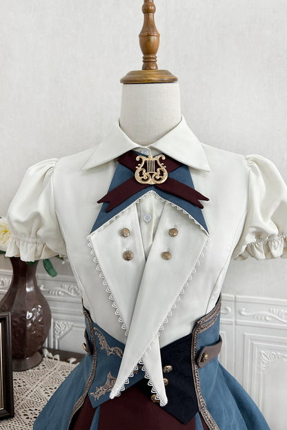 [reservations] British-style Collegiate Shirt + Skirt + Belt