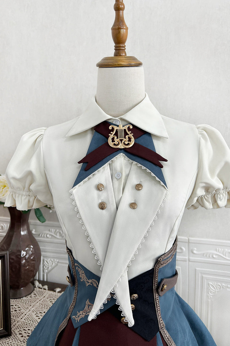 [reservations] British-style Collegiate Shirt + Skirt + Belt