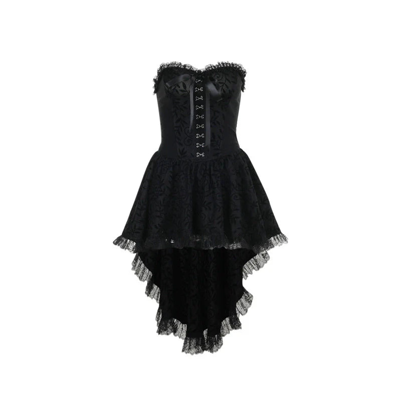 Tube Top Dress + Lace Top