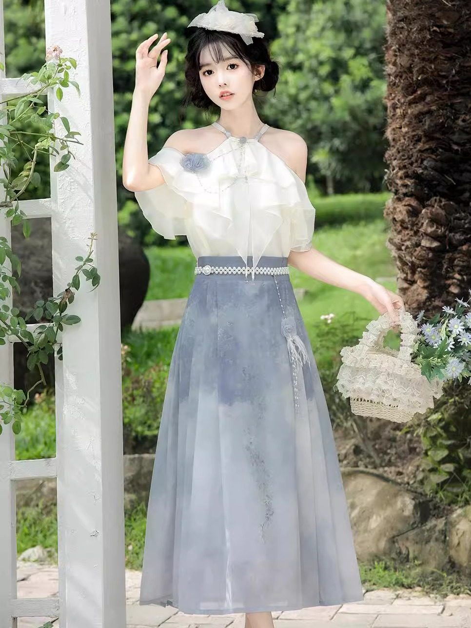 Improved Hanfu Horse Face Skirt Set
