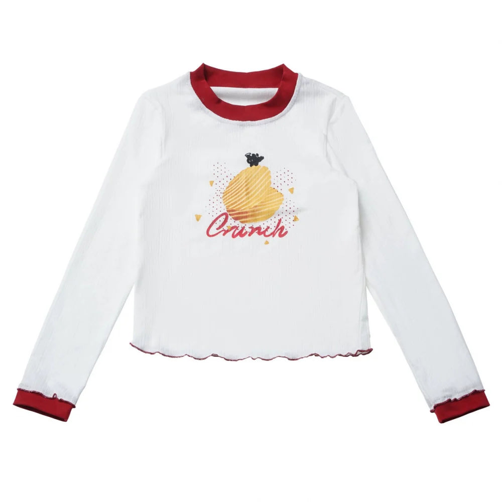 Snack Girl Hooded Vest + Top + Pleated Skirt + Leg Warmers