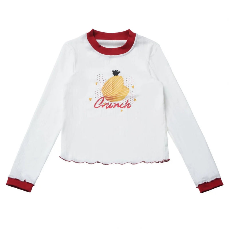 Snack Girl Hooded Vest + Top + Pleated Skirt + Leg Warmers