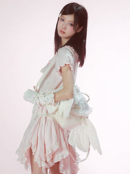 Rose Flower Wing Backpack