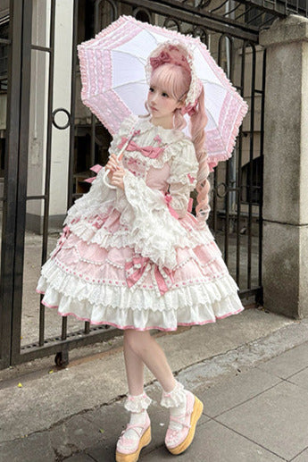 [pre-order] Lily's Tea Party Antique Lolita Dress Complete