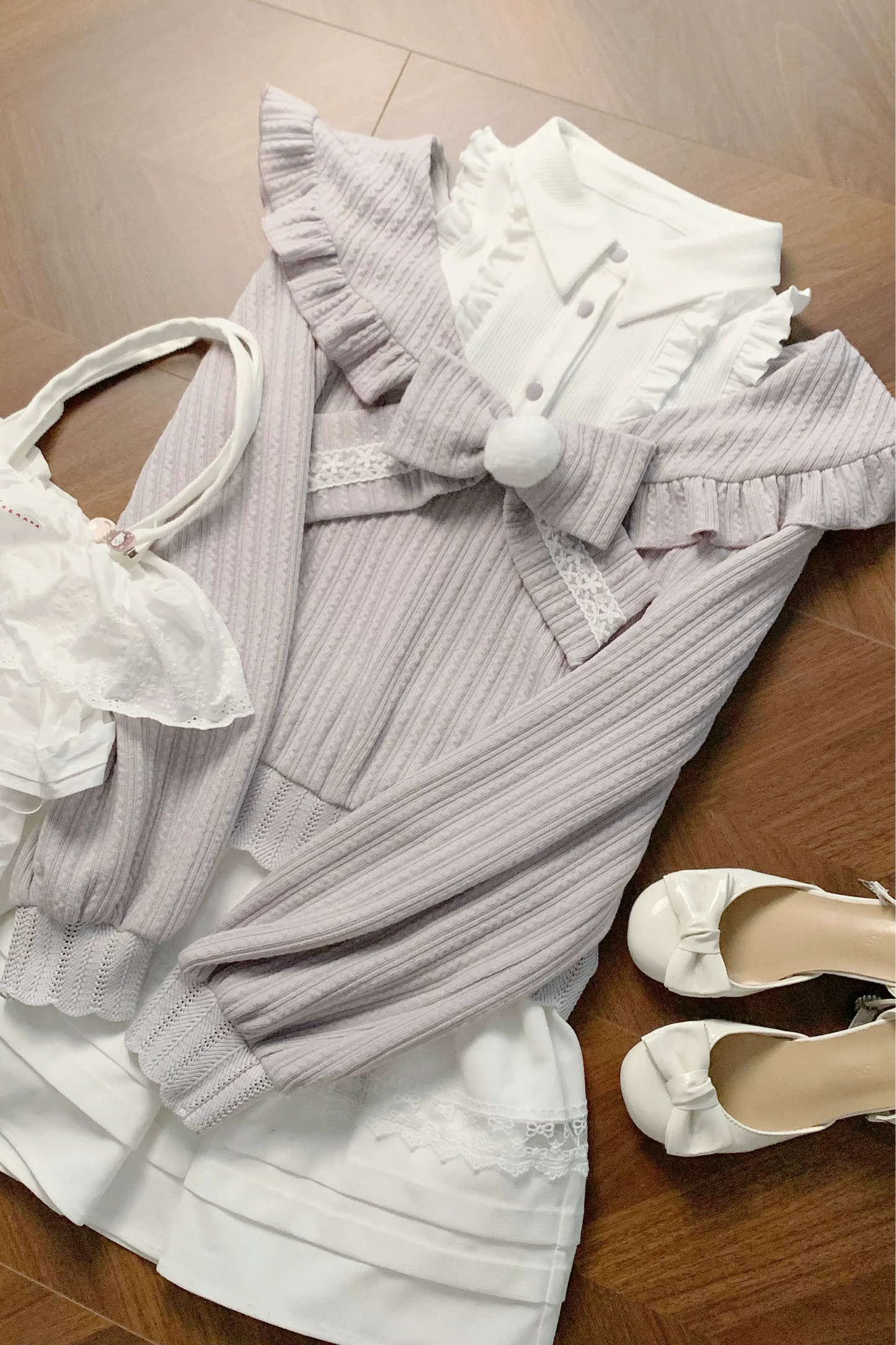 Off Shoulder Sweater + Skirt
