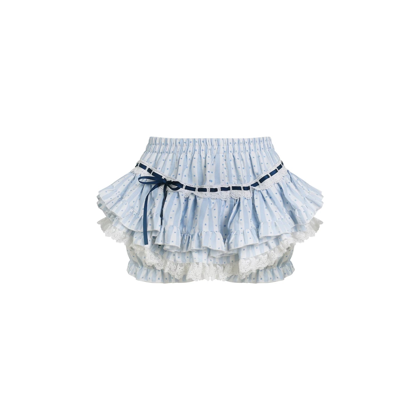 Coconut College Stripe Top & Tiered Skirt