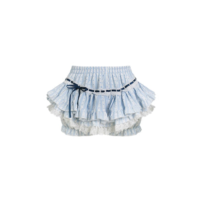 Coconut College Stripe Top & Tiered Skirt