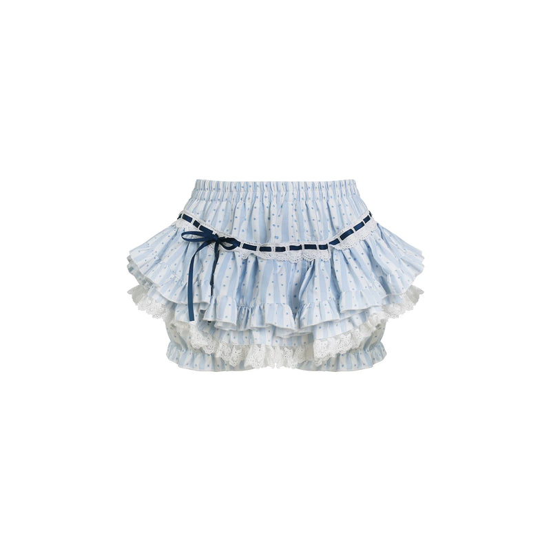 Coconut College Stripe Top & Tiered Skirt