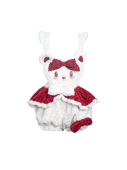 Sweet Girl Cape + Shorts + Ribbon Off-shoulder Top