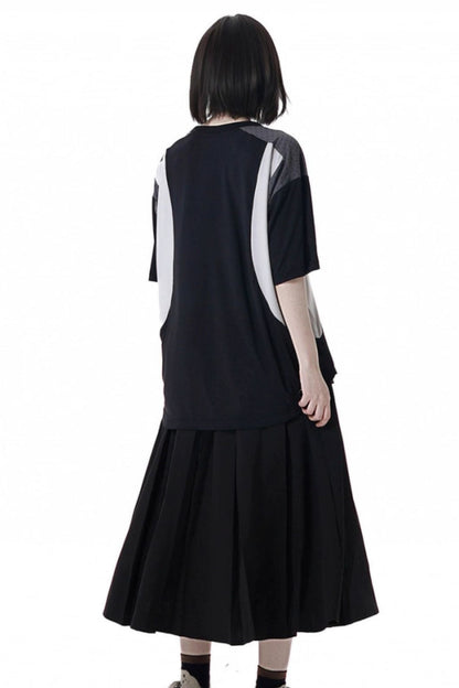 Mode Star Jersey Crew Neck Top + V Neck Top + Short Skirt + Long Skirt