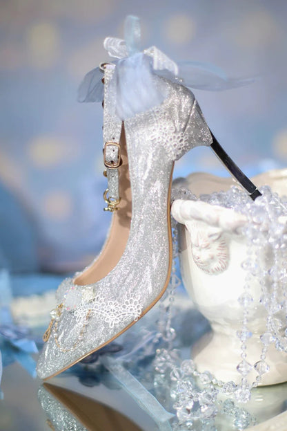 Streamer Ode Glitter High Heels