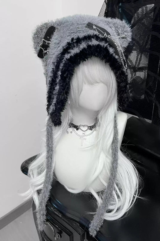 Subculture Bear Hat Cross Star Wool Hat