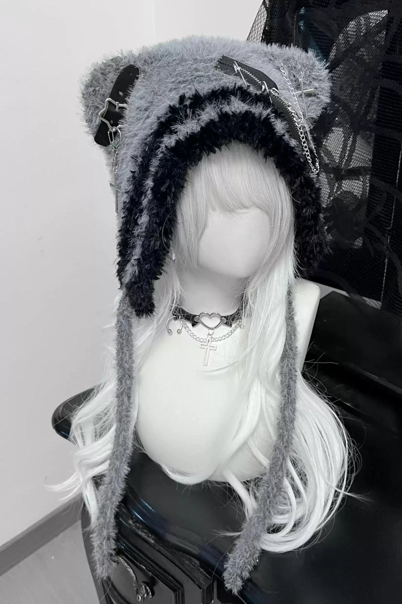 Subculture Bear Hat Cross Star Wool Hat