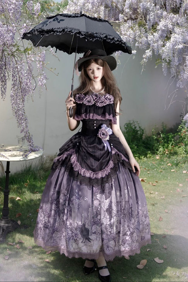 [pre-order] Romantic Rose Lolita Summer Dress Set