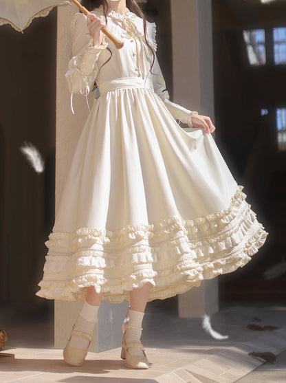French Romantic Embroidery Dress + Waist Ribbon [pre-order]