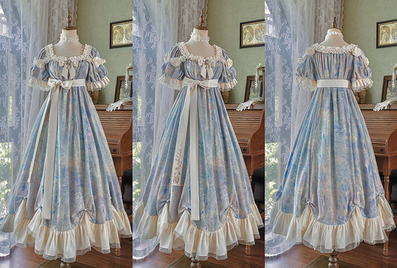 [order Deadline: December 30] Sun and Moon Poem Oil Paint Rose Dress Complete Set