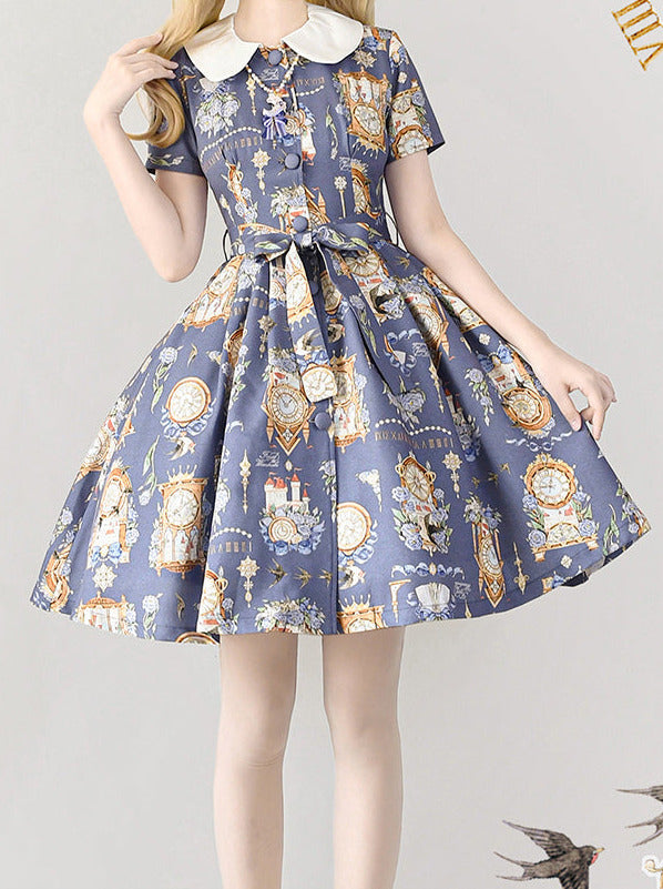 Eternal Echo Classical Print Lolita Dress Jacket Set