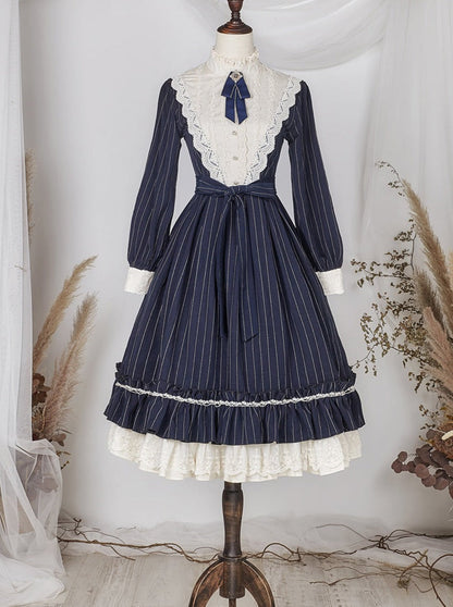 Classical Striped Volume Lolita Dress [pre-order]