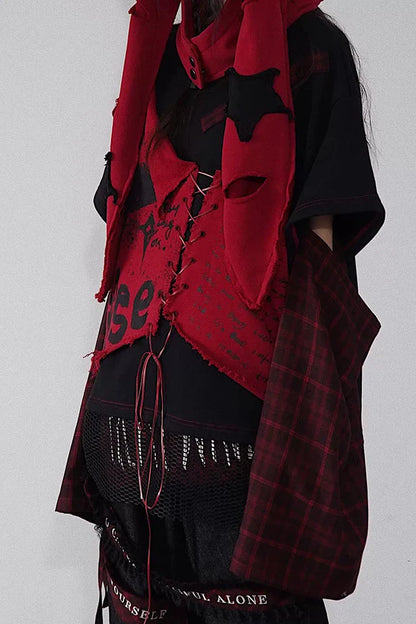 Punk Rock Patchwork Sweatshirt