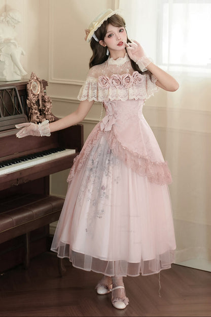 Sweet Pink Rose Lolita Set