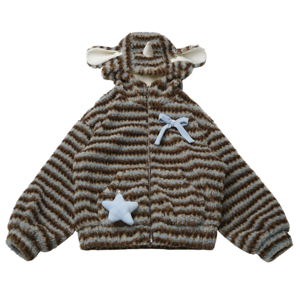 Unicorn Flocked Jacket + Top + Pants
