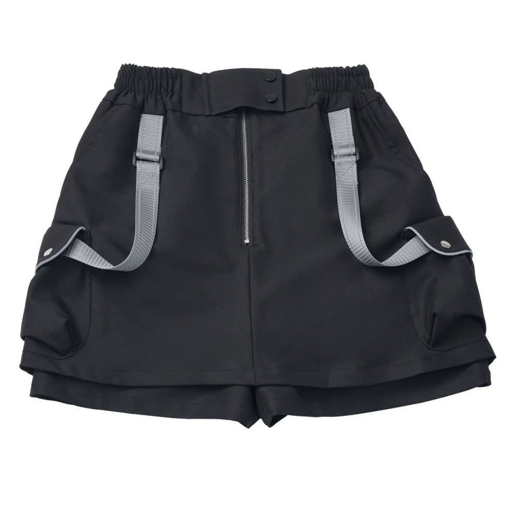 Stripe Stitch Design Shirt + Hooded Shirt + Shorts + Culottes + Tie