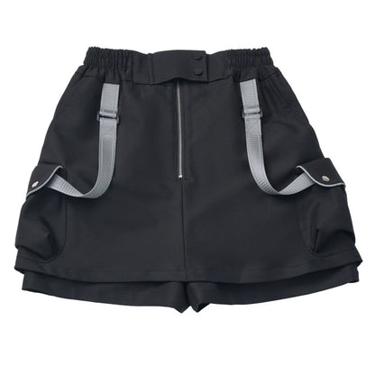 Stripe Stitch Design Shirt + Hooded Shirt + Shorts + Culottes + Tie