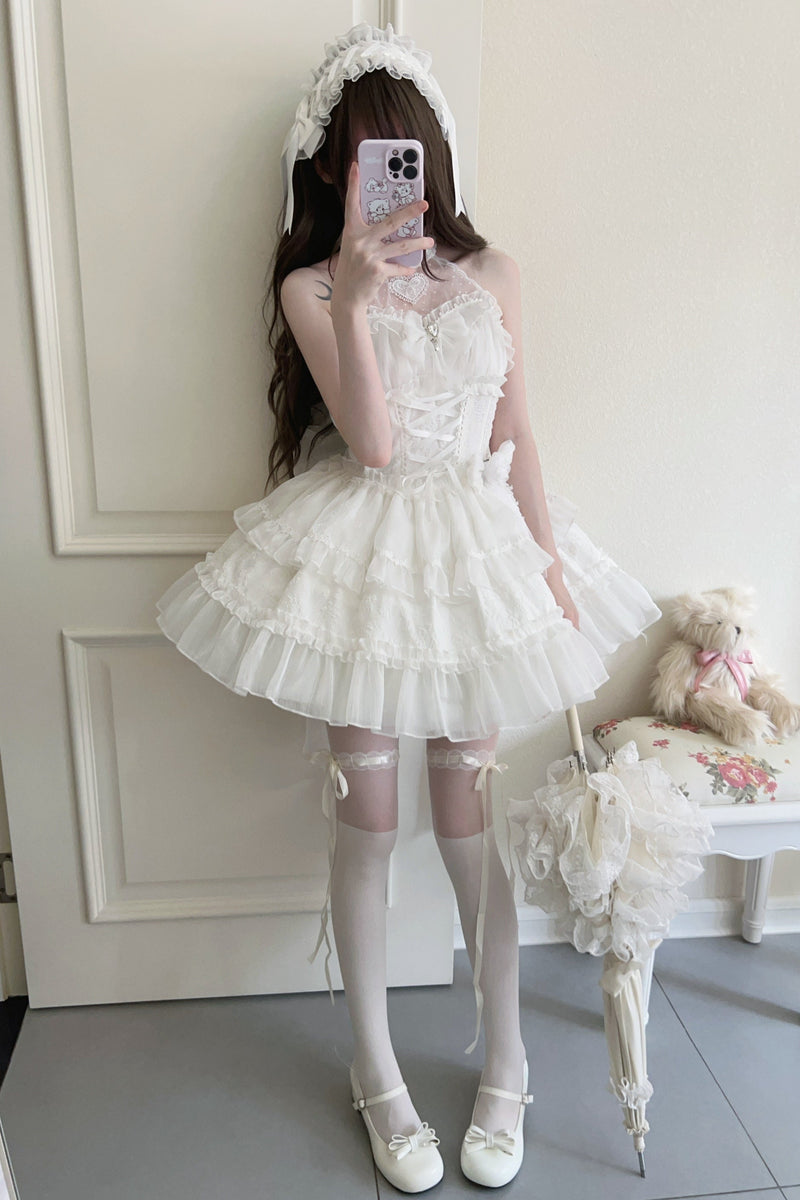 Halter Neck Sleeveless Sugar Lolita Dress