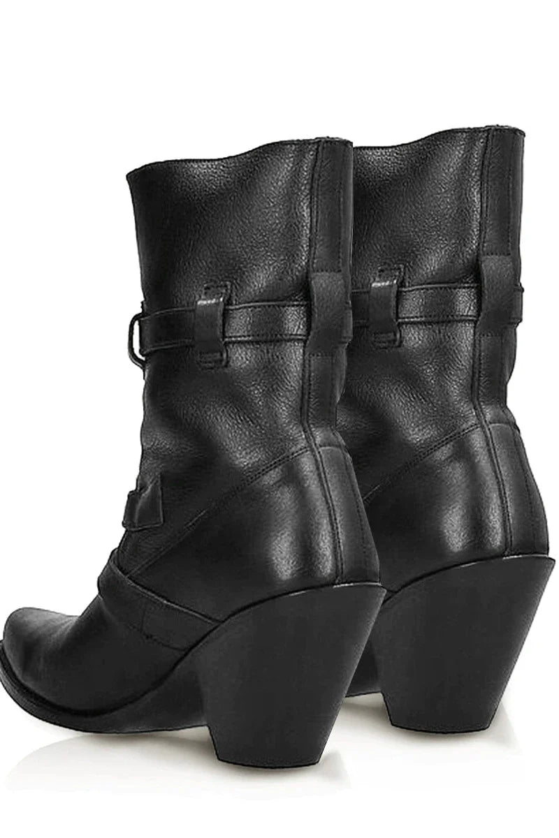 Y2k Style Zipper Boots