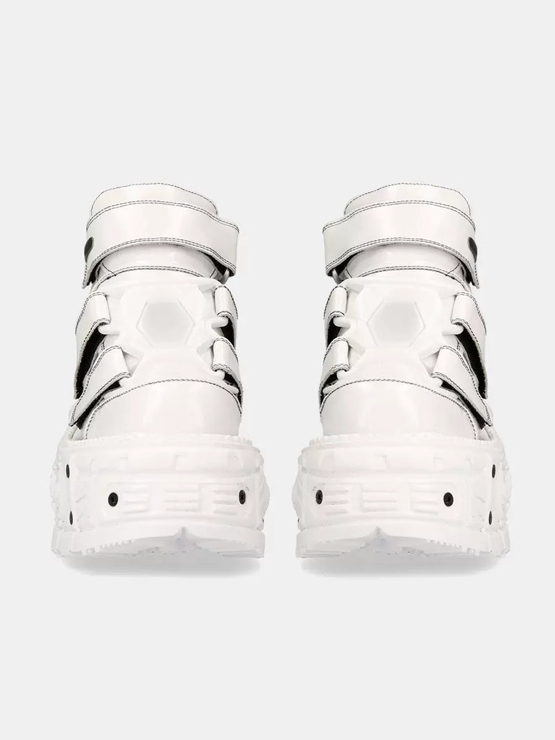Metal Screenshot Punk Leather Power Sole Shoes
