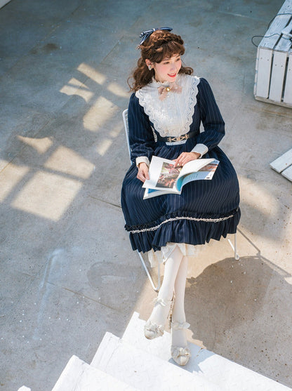 Classical Striped Volume Lolita Dress [pre-order]