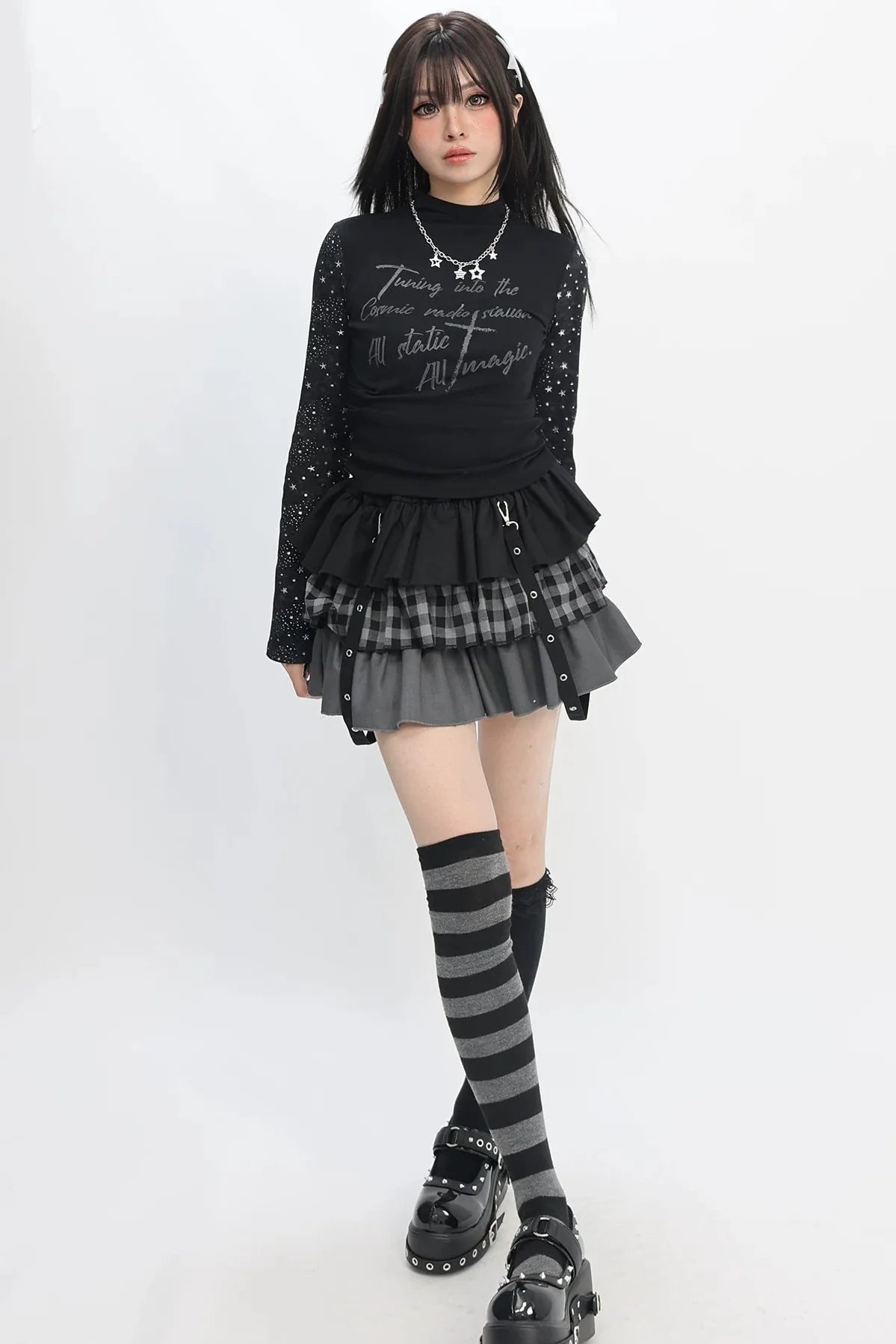 Stary Dark Tie-dye Top