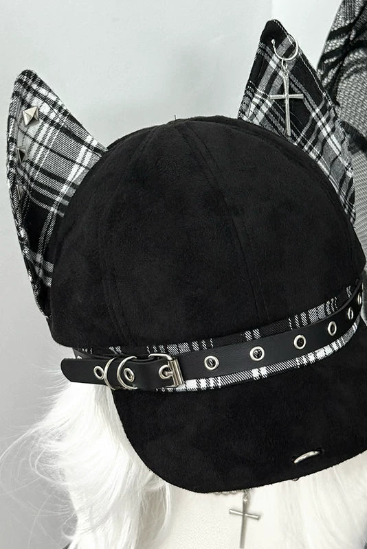 Doberman Plaid Punk Hat
