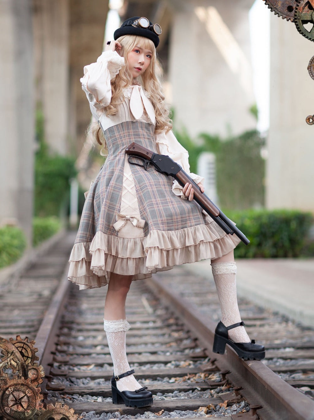 Infanta Retro Lolita Camisole Dress + Headband