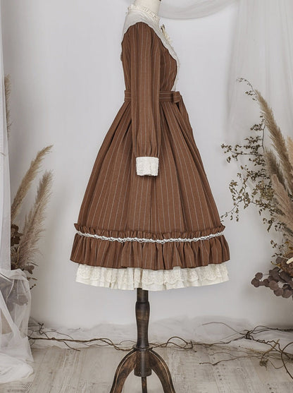 Classical Striped Volume Lolita Dress [pre-order]