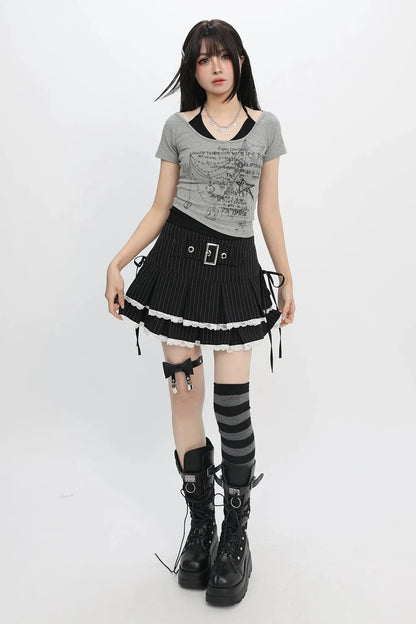 Star Print Y2k Top
