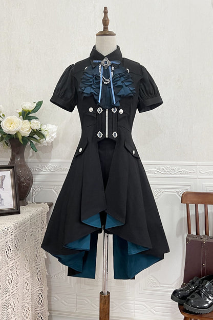 Dark Mode Asymmetric Jacket + Dress + Pants