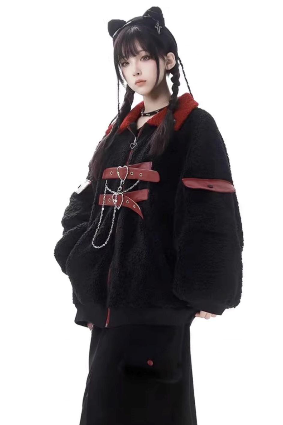 Super Soft Leather Fleece Jacket Set