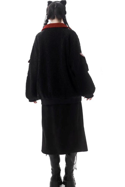 Super Soft Leather Fleece Jacket Set