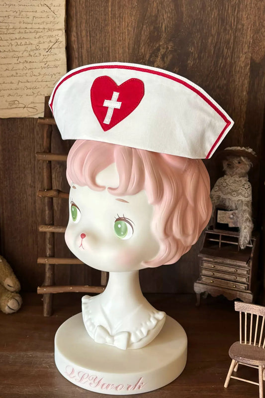 [pre-order Deadline: May 4] Heart Cross Nurse Cosplay Lolita Series Nurse Hat