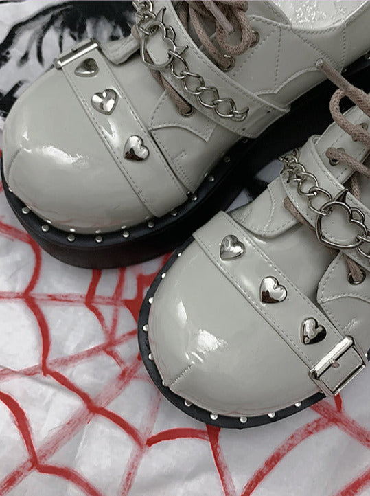 Devil Trap Punk Gothic Lolita Round Toe Platform Shoes