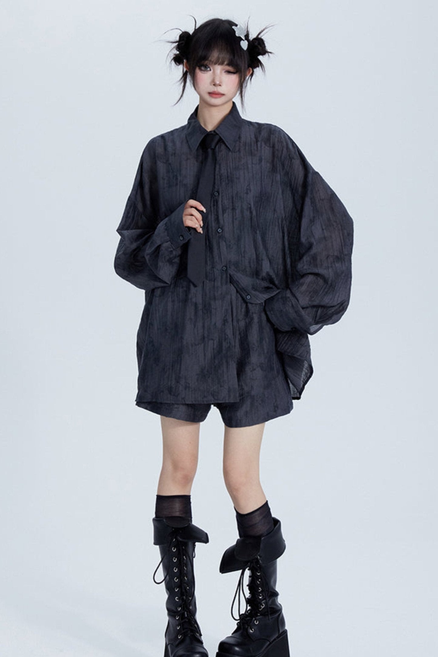 Summer Tencel Shirt & Shorts Set