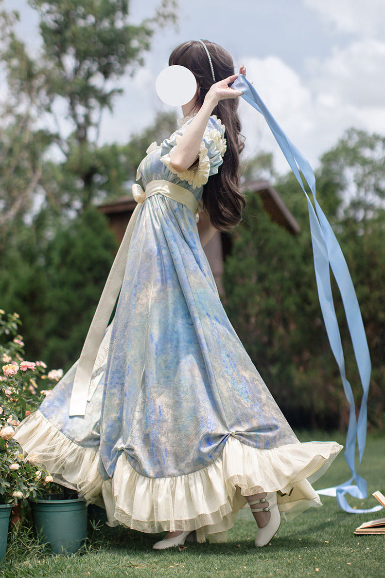 [order Deadline: December 30] Sun and Moon Poem Oil Paint Rose Dress Complete Set