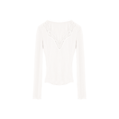 Lace Patchwork Sweet Top