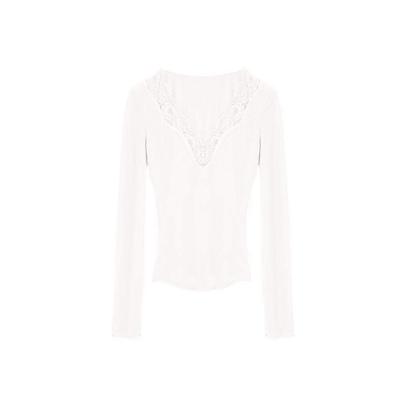 Lace Patchwork Sweet Top