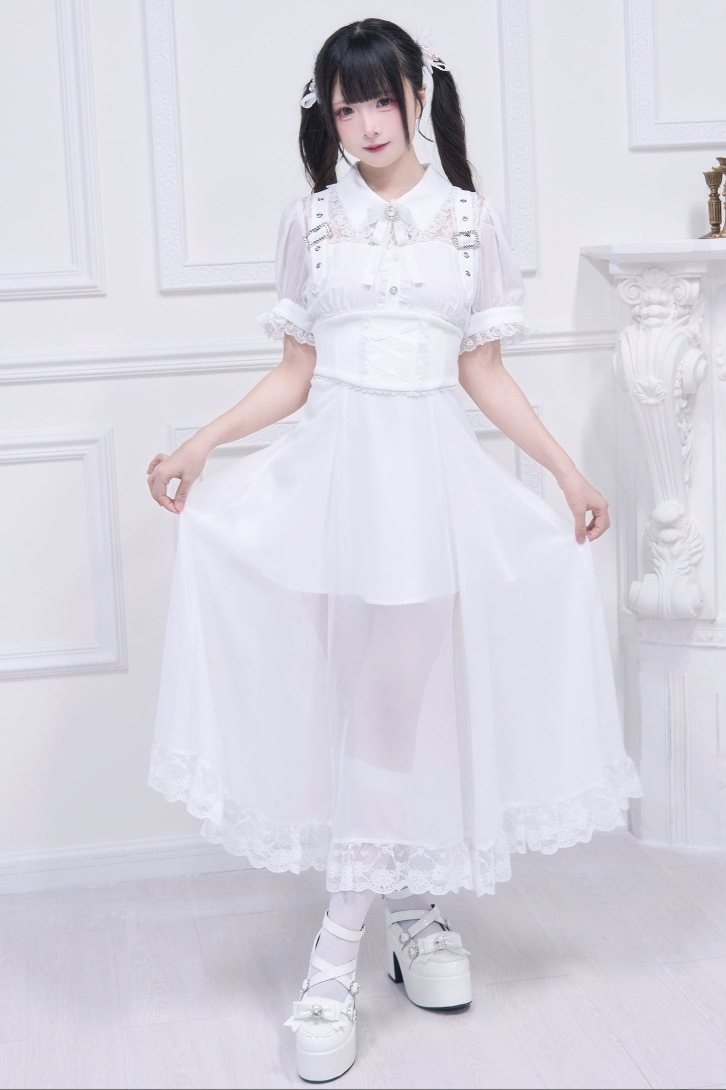 Subculture Sheer Top + Long Skirt