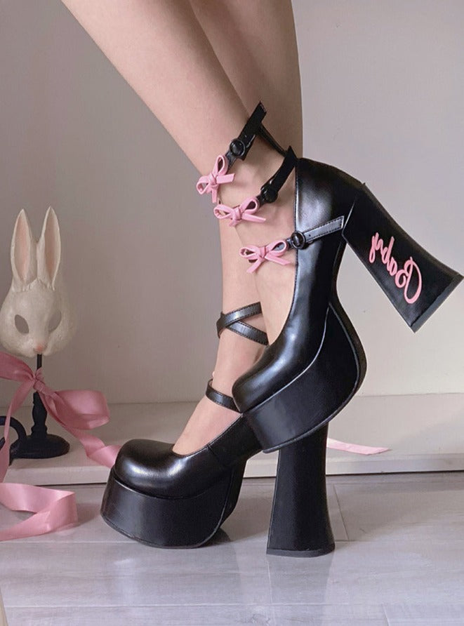 Logo Lolita Sweet Bow Shoes