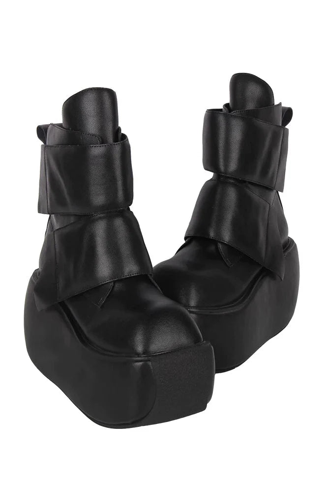 Dark Punk Mid-calf Boots